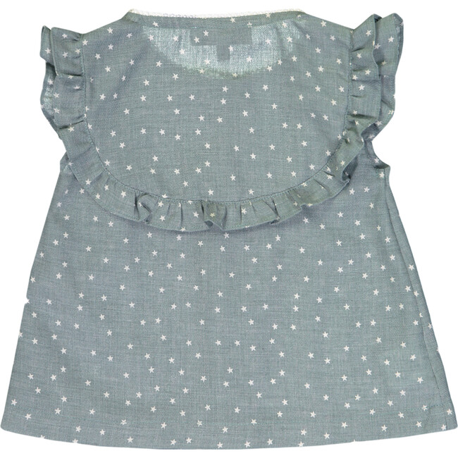 Claudette Blouse, Celadon Stars - Blouses - 3