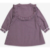 Claudine Dress, Bordeaux Gingham - Dresses - 3