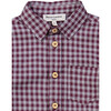 Aristide Shirt, Burgundy Gingham - Shirts - 2
