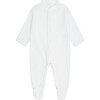 Angel Wing Velour Sleepsuit in Blue - Onesies - 2