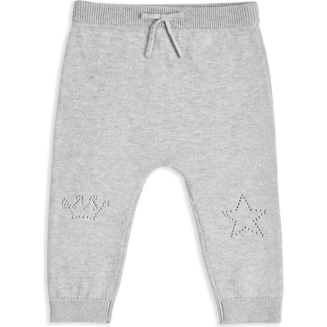Pointelle Star Crawler Set in Grey - Loungewear - 3