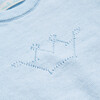 Pointelle Crown Crawler Set in Blue - Loungewear - 7 - thumbnail