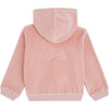 Angel Wing Velour Hooded Sweatshirt in Pink - Sweatshirts - 2