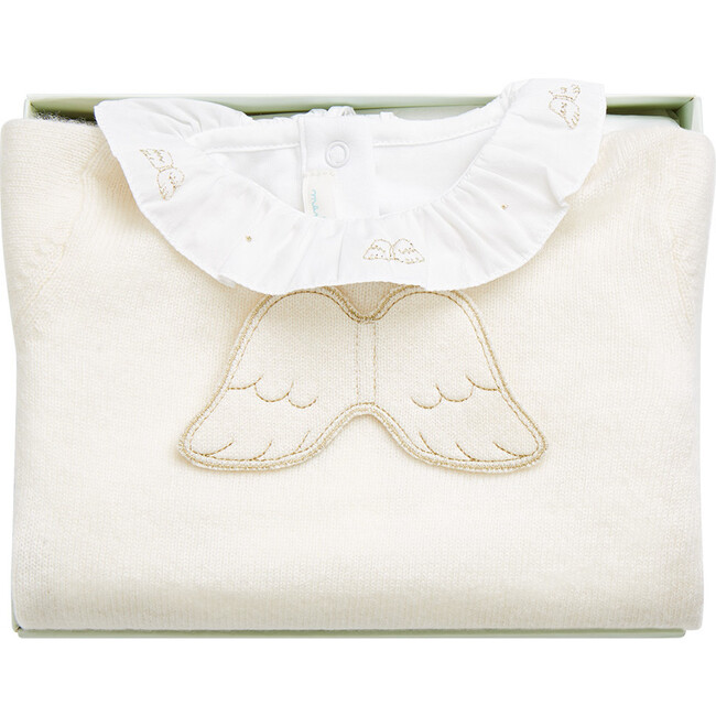 The Signature Angel Wing Gift Set in Cream/Gold