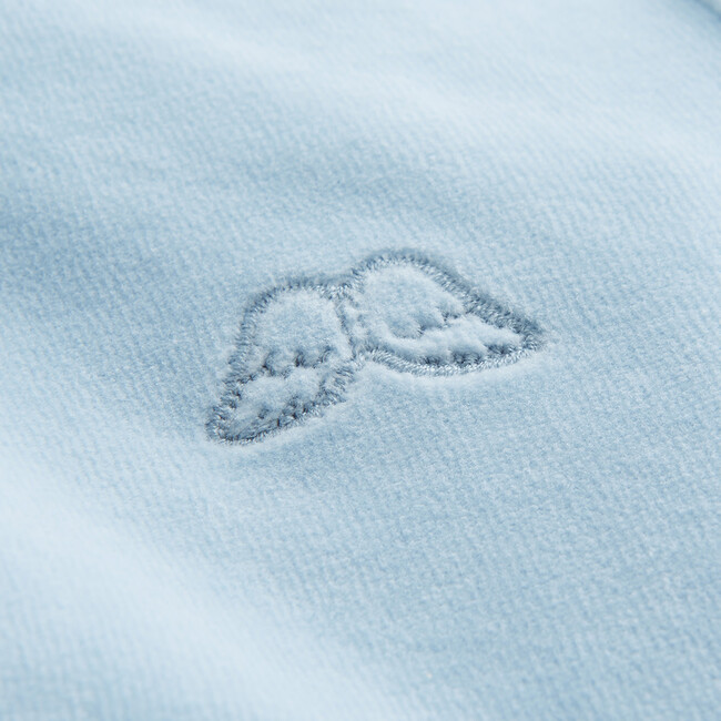 Angel Wing Hooded Velour  Sweatshirt in Blue - Sweatshirts - 6