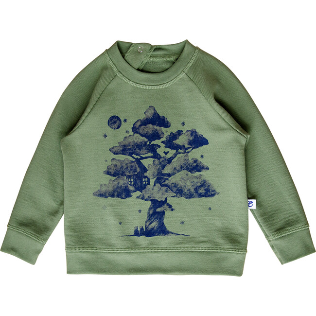 Dream Tree Jumper, Oil Green - Sweaters - 1