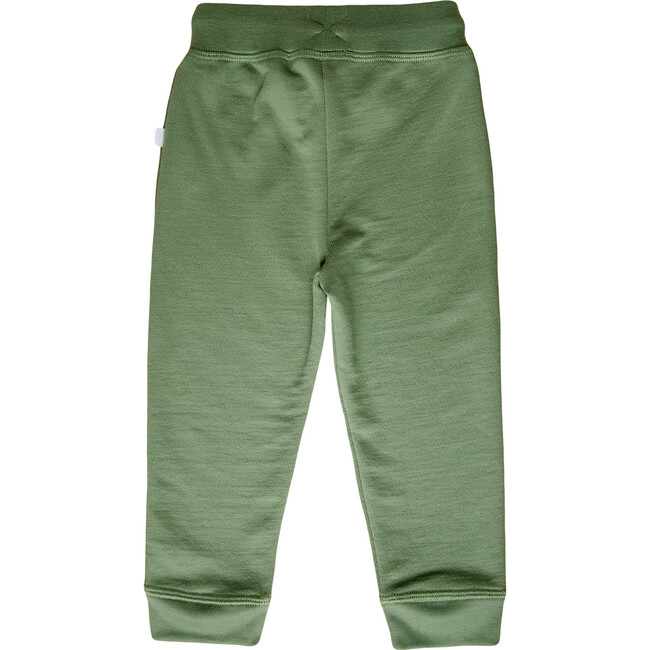 Joggers with Embroidery, Oil Green - Sweatpants - 2