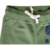 Joggers with Embroidery, Oil Green - Sweatpants - 5