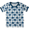 Ace of Hearts Ringer Tee, Blue - Tees - 1 - thumbnail