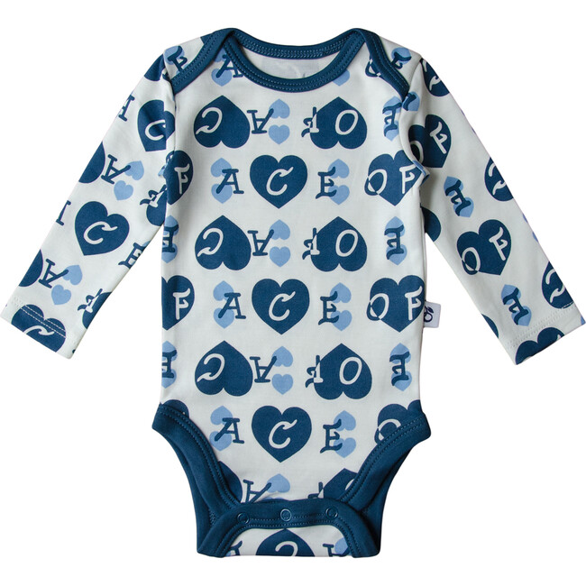 Ace of Hearts Onesie, Blue - Onesies - 1