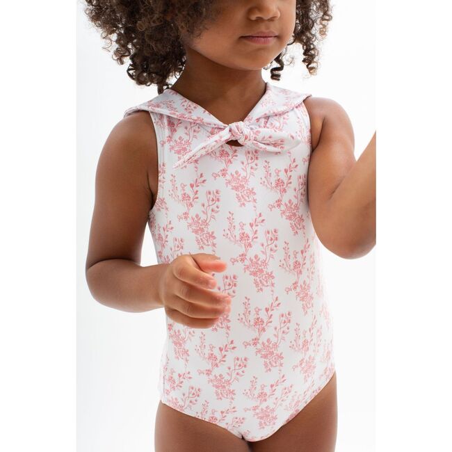 Girl's Nantucket Floral Sailor One Piece - Minnow Sun Shop | Maisonette