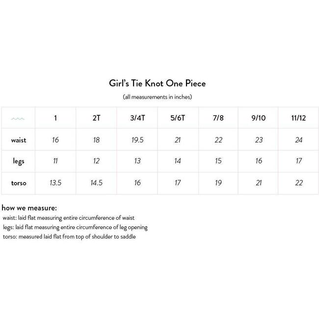 Girl's Sunwashed Double Bow One Piece - One Pieces - 6