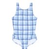 Girl's Maritime Plaid Double Bow One Piece - One Pieces - 1 - thumbnail