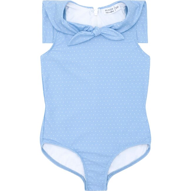 Girl's Mulberry Blue Dot Sailor One Piece