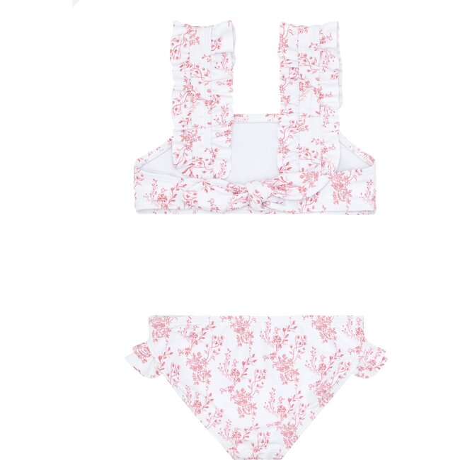 Girl's Nantucket Floral Ruffle Strap Bikini - Two Pieces - 5