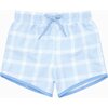 Boy's Sunwashed Plaid Boardie - Swim Trunks - 1 - thumbnail