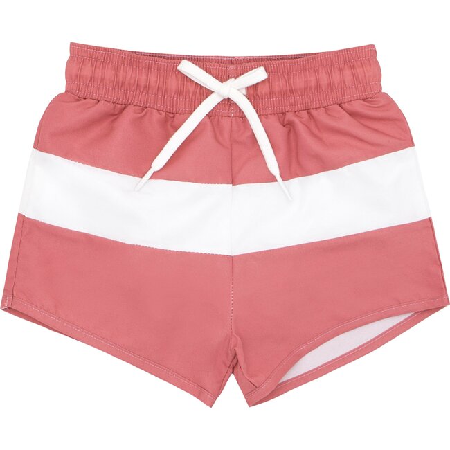 Boy's Nantucket Red Colorblock Boardie