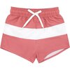 Boy's Nantucket Red Colorblock Boardie - Swim Trunks - 1 - thumbnail