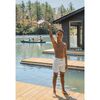 Boy's Sunwashed Plaid Boardie - Swim Trunks - 2