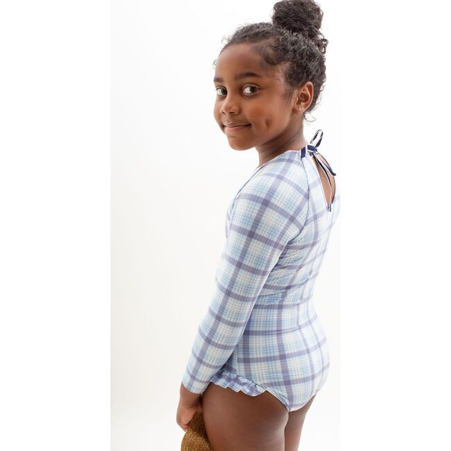 Girl's Maritime Plaid Rashguard One Piece - One Pieces - 4