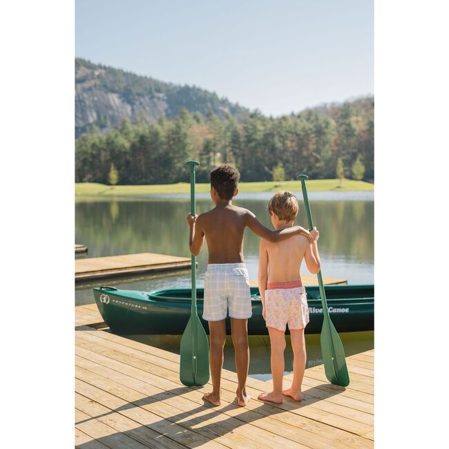 Boy's Sunwashed Plaid Boardie - Swim Trunks - 3