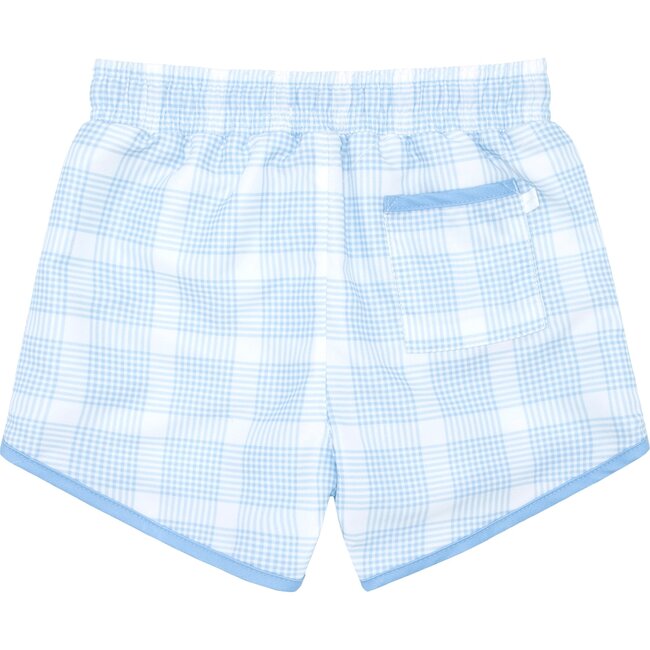 Boy's Sunwashed Plaid Boardie - Swim Trunks - 5