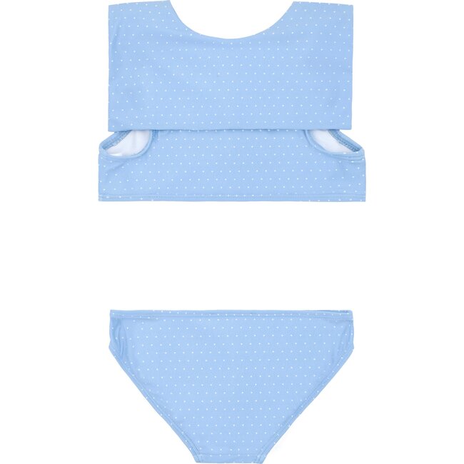 Girl's Mulberry Blue Dot Sailor Bikini - Two Pieces - 5