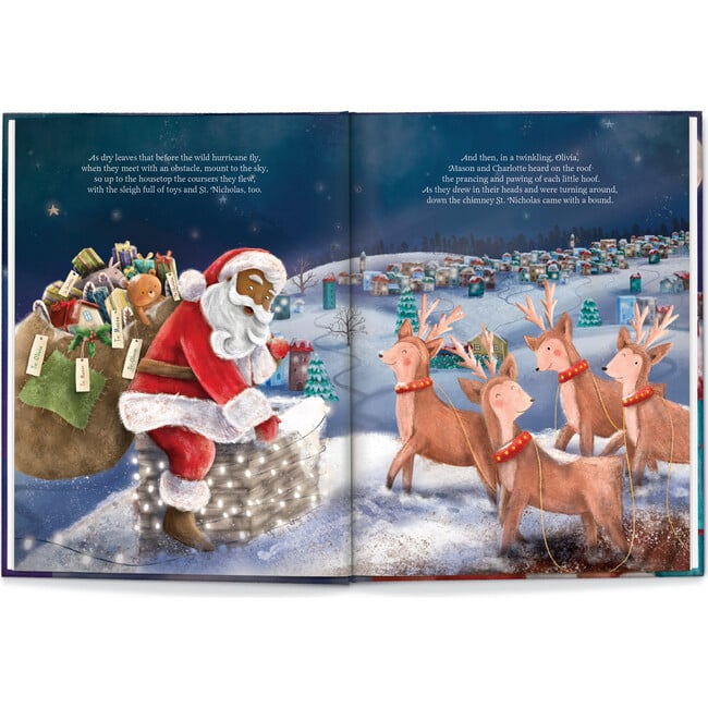 Our Family Night Before Christmas, Dark Skin Santa - Books - 2