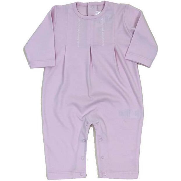 Layette Long One Piece, Pink - Onesies - 1
