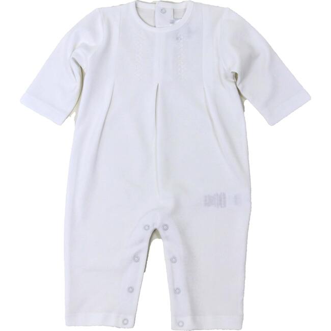 Layette Long One Piece, White