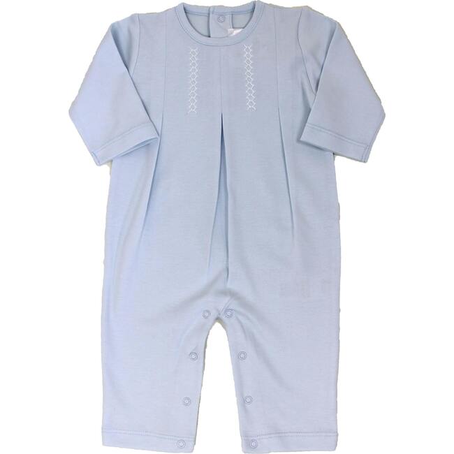 Layette Long One Piece, Light Blue