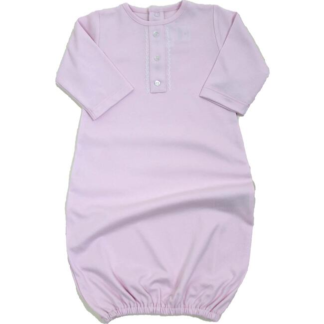 Layette Gown, Pink - Pajamas - 1