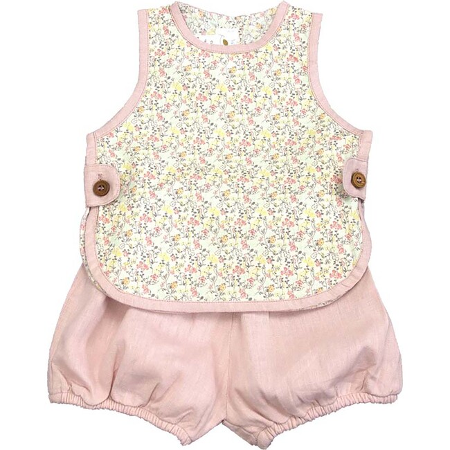 Garden Floral Apron Set, Pink Multi - Mixed Apparel Set - 1