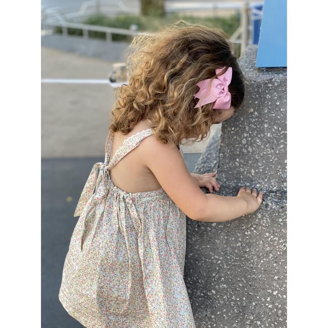 Garden Party Floral Pinafore Dress, Pink Multi