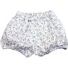 Blue Floral Diaper Cover, Blue Multi - Bloomers - 1 - thumbnail