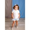 Blue Floral Diaper Cover, Blue Multi - Bloomers - 2