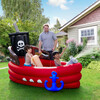 Water Fun Pirate Boat Inflatable Sprinkler Play Center with Pump - Pool Toys - 2