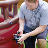 Water Fun Pirate Boat Inflatable Sprinkler Play Center with Pump - Pool Toys - 9