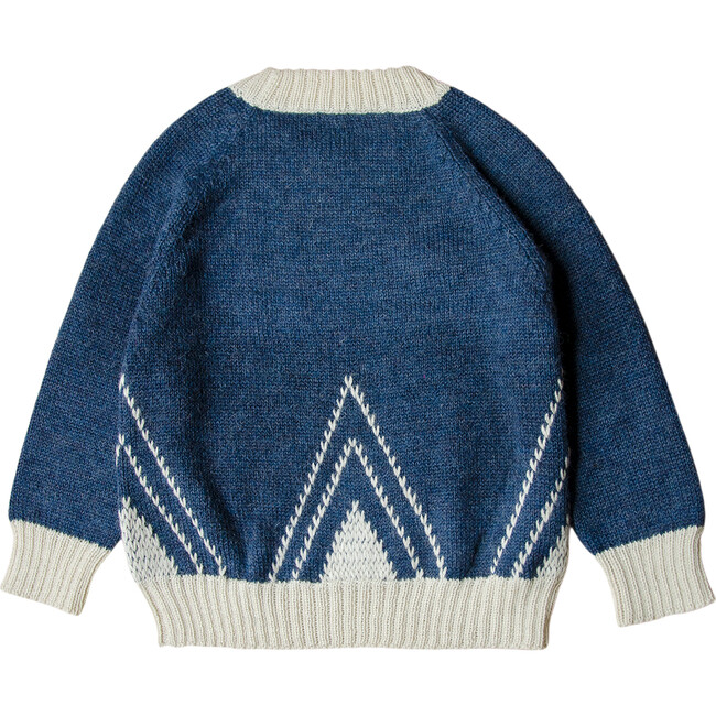 Knitted Baby Alpaca Sweater, Moonlight Blue - Sweaters - 2