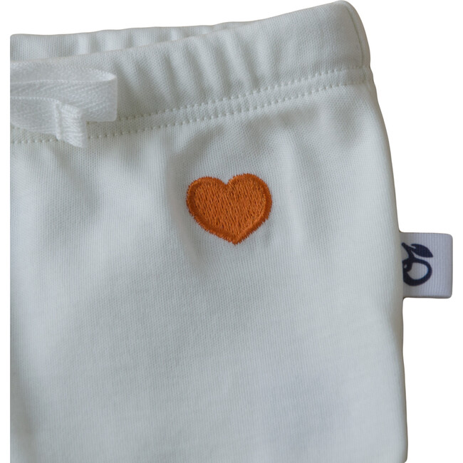 Heart Pants, White - Pants - 3