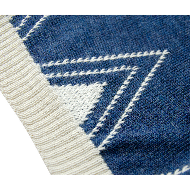 Knitted Baby Alpaca Sweater, Moonlight Blue - Sweaters - 5