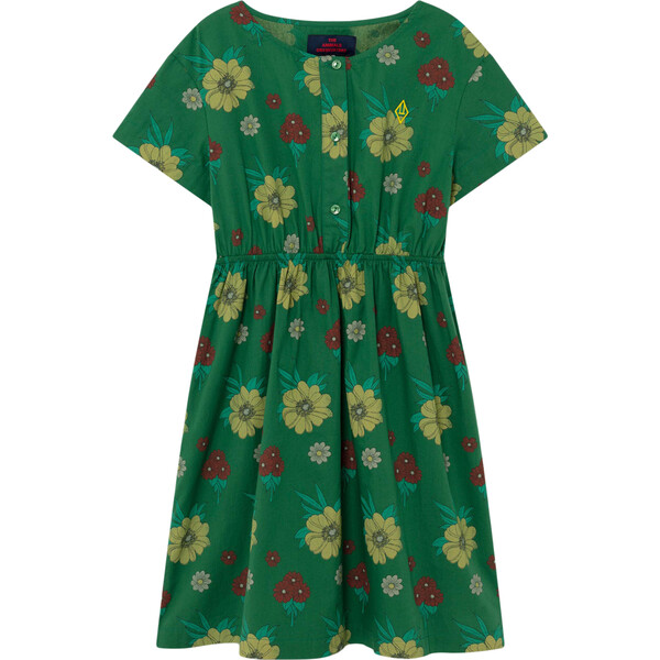 Dolphin Dress, Green Flowers - The Animals Observatory Dresses | Maisonette