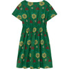 Dolphin Dress, Green Flowers - Dresses - 2