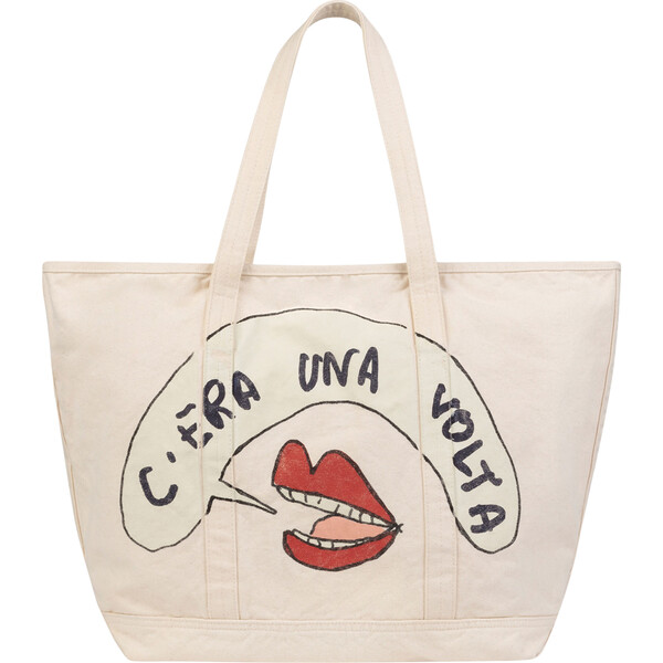 Tote Bag, White Mouth - The Animals Observatory Bags | Maisonette