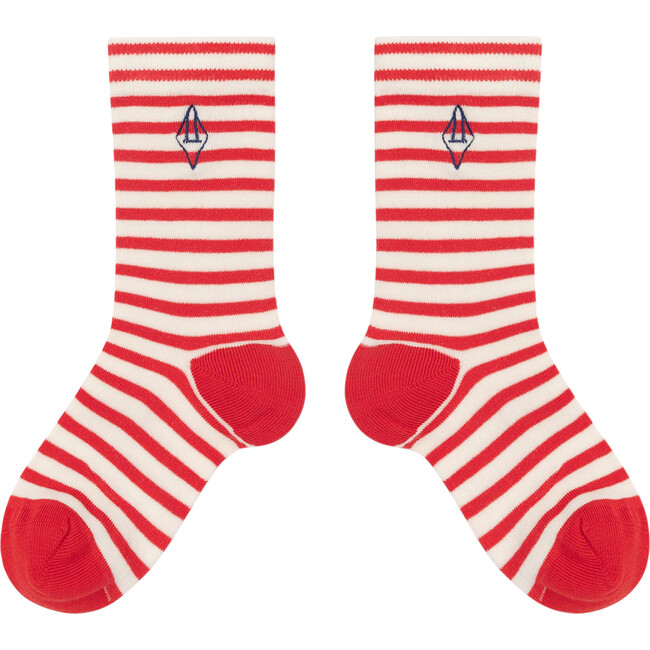 Snail Socks, Red Logo - Socks - 1