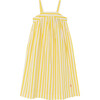 Giraffe Dress, White Stripes - Dresses - 1 - thumbnail