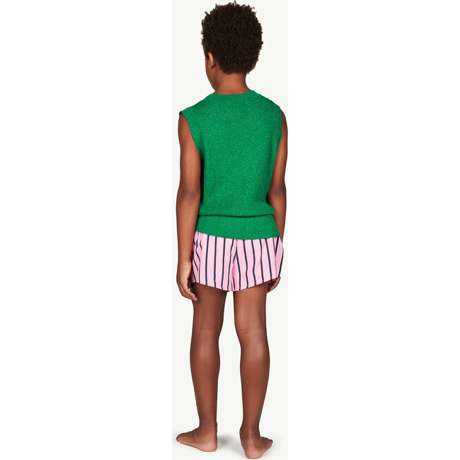 Puppy Swimsuit, Pink Stripes - Swim Trunks - 3
