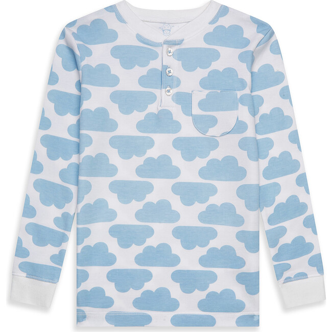 MC Cloud Print Pyjama in Blue - Pajamas - 2