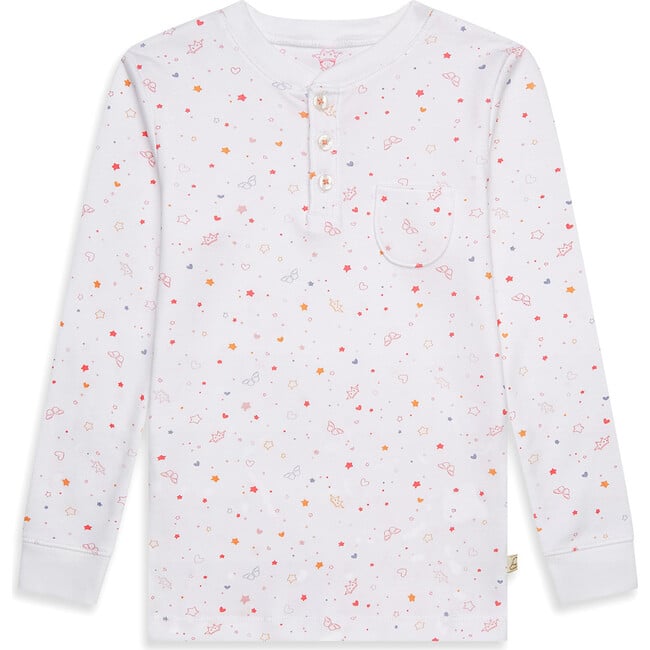 Star & Crown Print Pyjama in Pink - Pajamas - 2