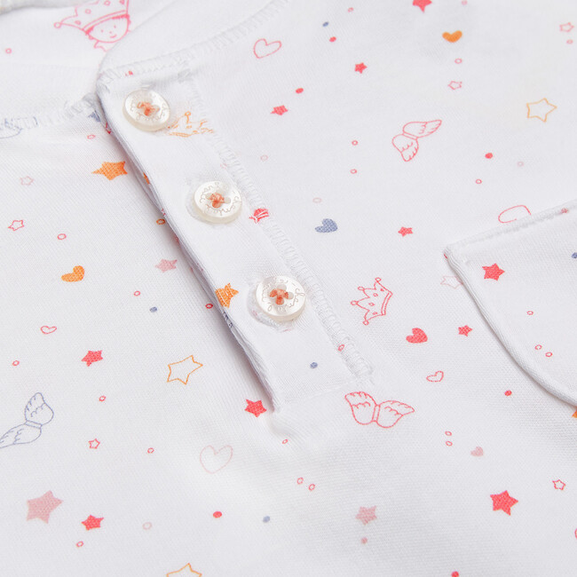 Star & Crown Print Pyjama in Pink - Pajamas - 4